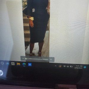 Jovani Navy Mother of the Bride/Groom Dress